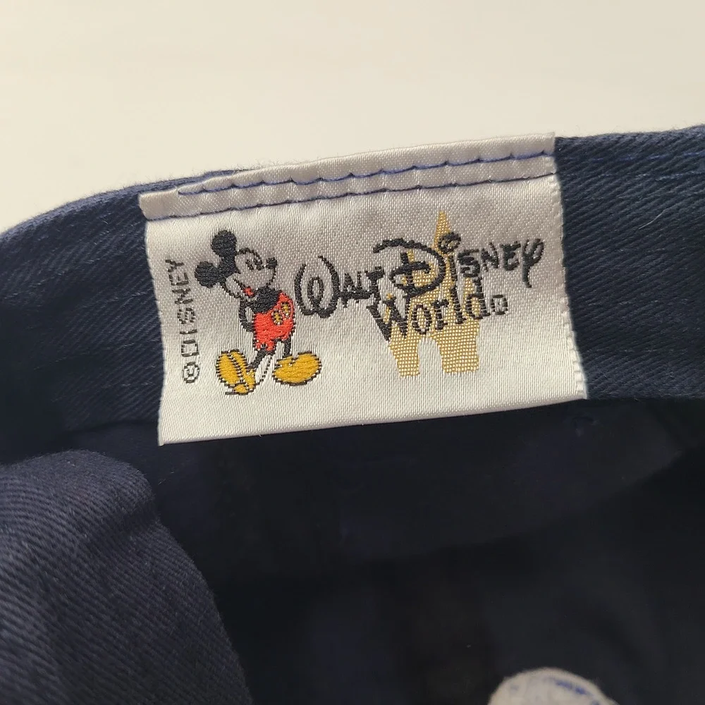 Walt Disney World Hat‎ Strapback Blue Red White Mickey Mouse USA Flag Logo Men